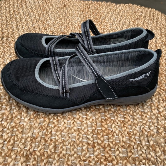 Dansko Women's Leather Mary Jane Flats Black Hazel Size 9.5 - Picture 2 of 7